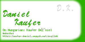 daniel kaufer business card